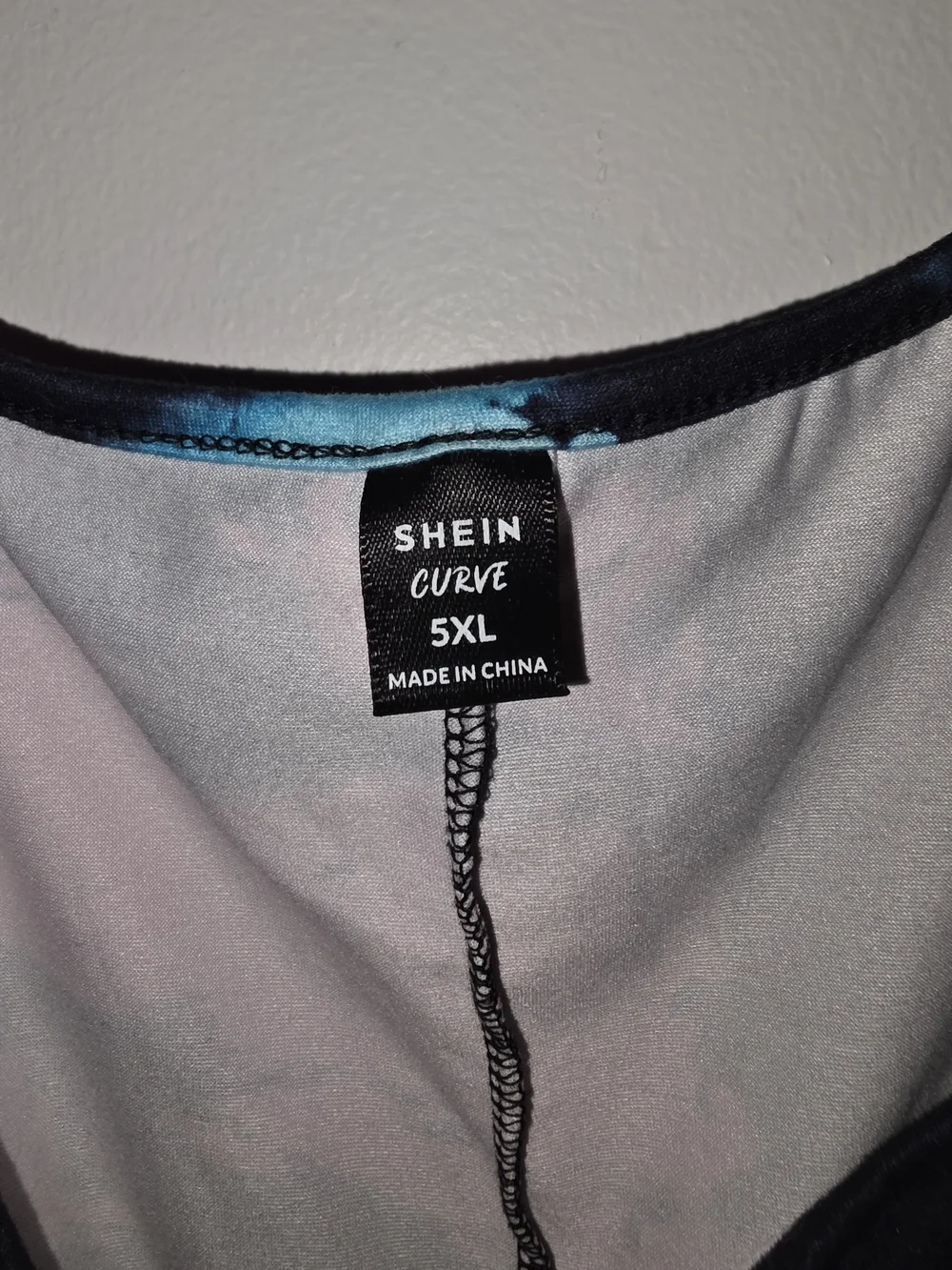 SHEIN Curve 4XL Tie-Dye Tank in Pink & Aqua